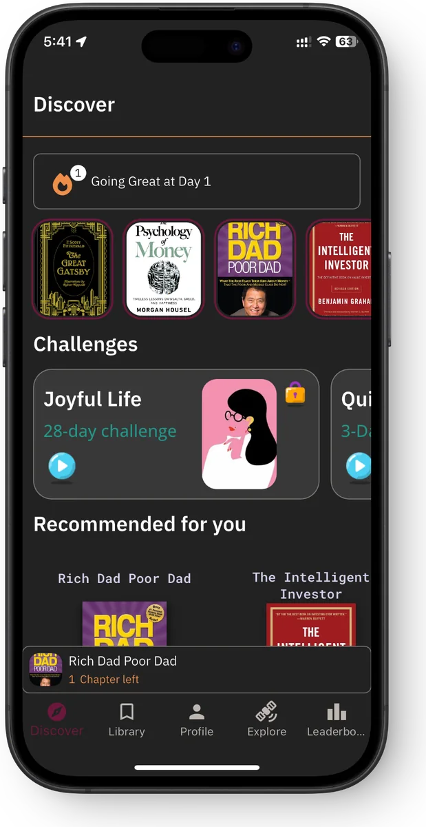 Readify app mockup